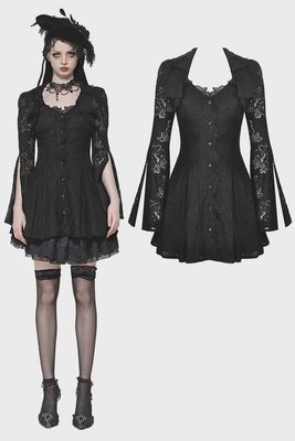 Hollow Flower Lace Dress DW1003