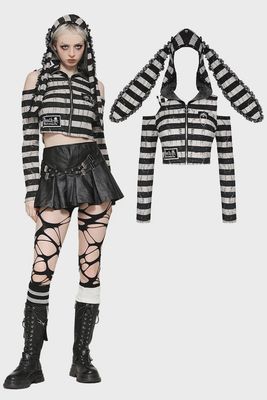 Bunny Striped Crop Top TW558