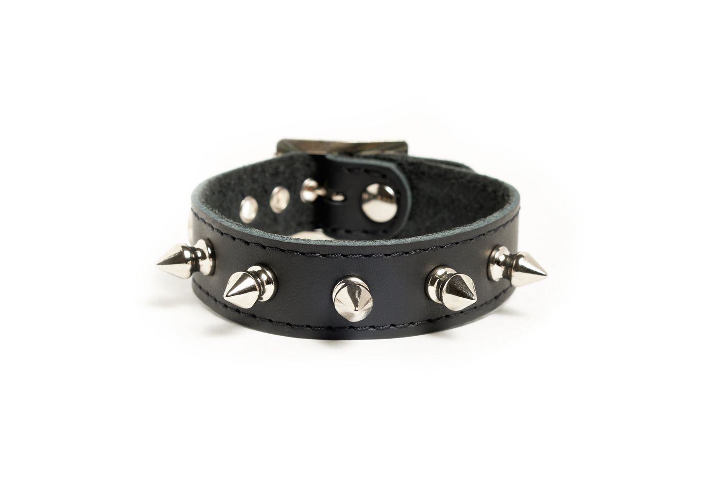 Studded Leather Bracelet - B34PS