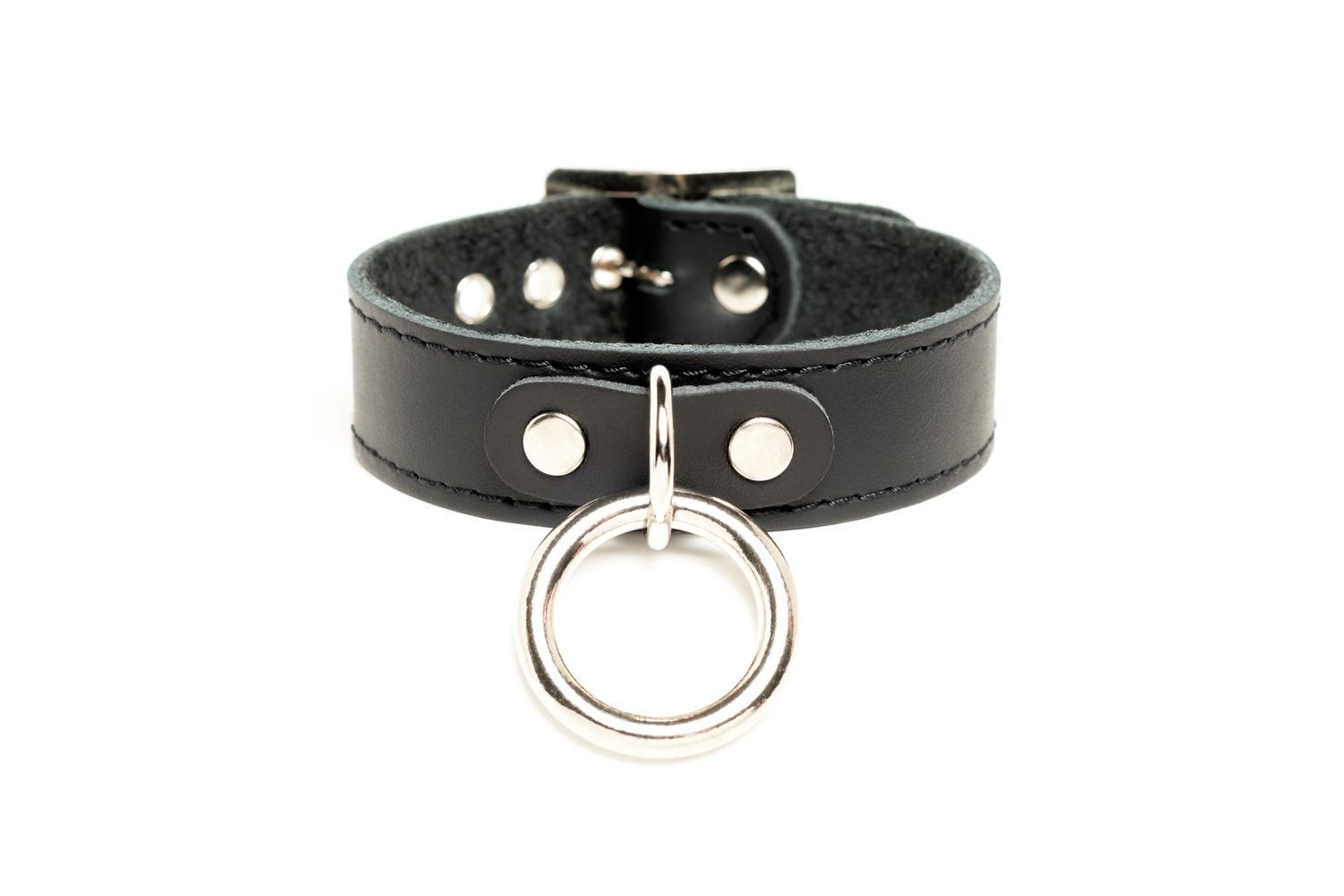 Leather Bracelet with a Ring - B34BND