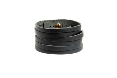 Bracelet with 6 Straps - BRK-BLK
