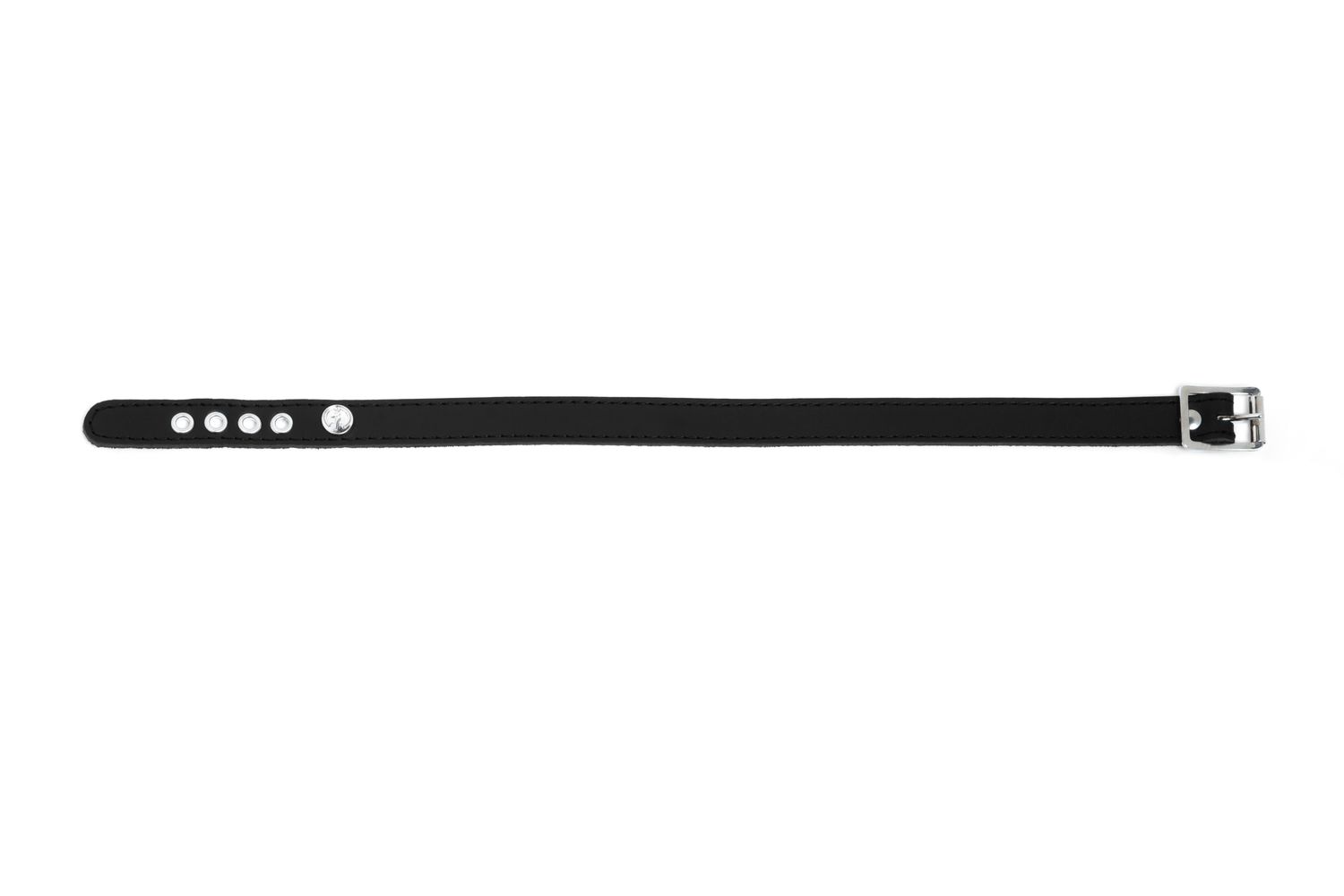 Simple leather choker - C58PLN