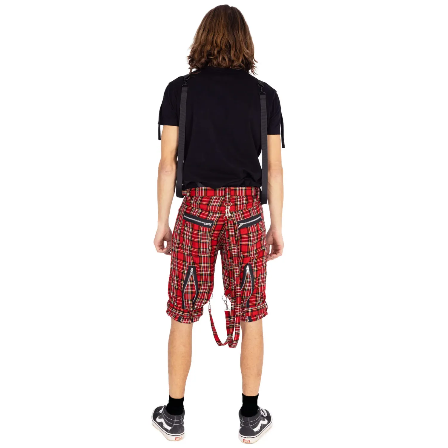 Kahleb Shorts [RED TARTAN]