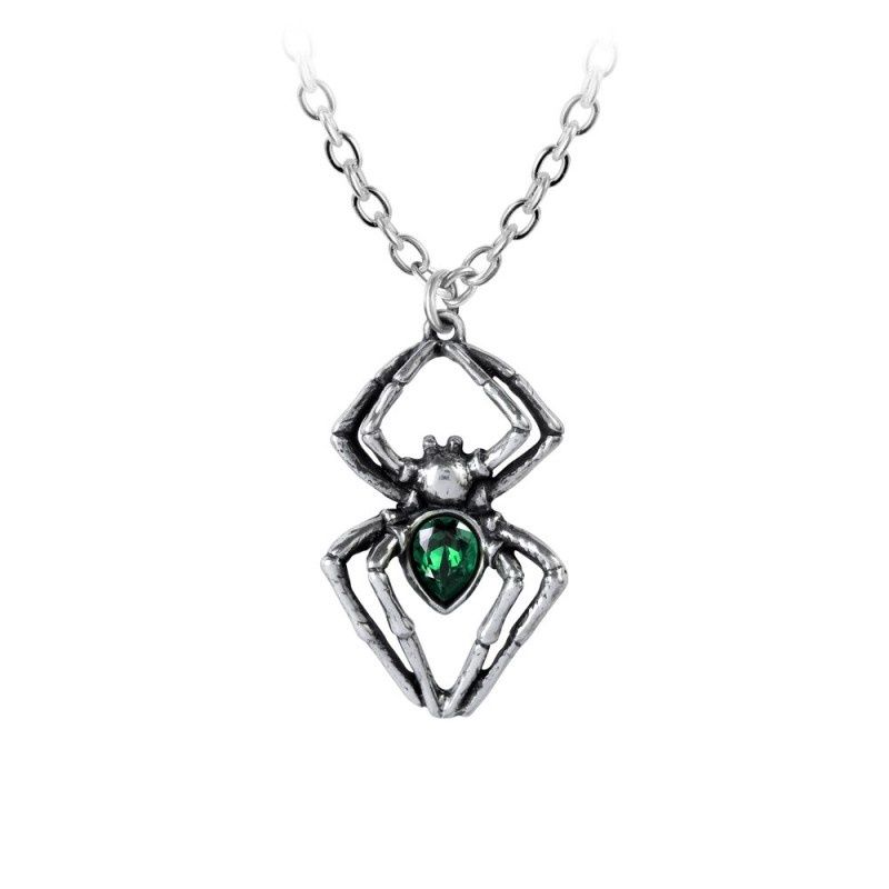 Emerald Spiderling Necklace [P904]