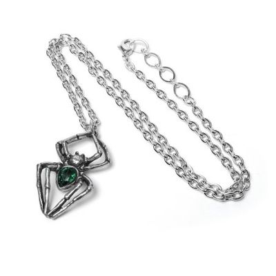 Emerald Spiderling Necklace [P904]
