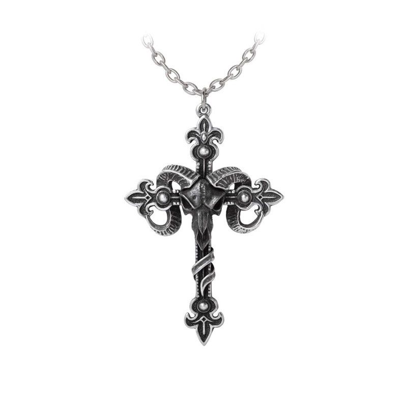 Cross Of Baphomet Necklace [P952]