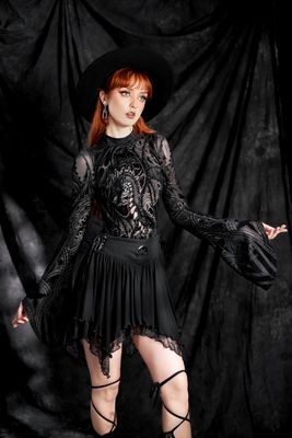 Black Witchy Layered Spellbound Skirt