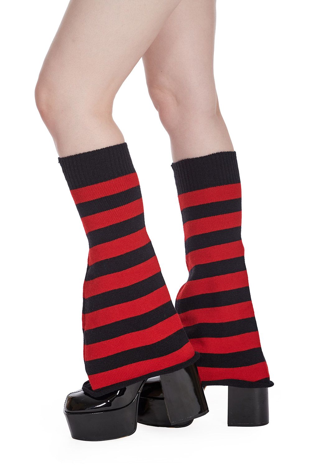 Stoker Striped Legwarmers [RED] [AC45645]