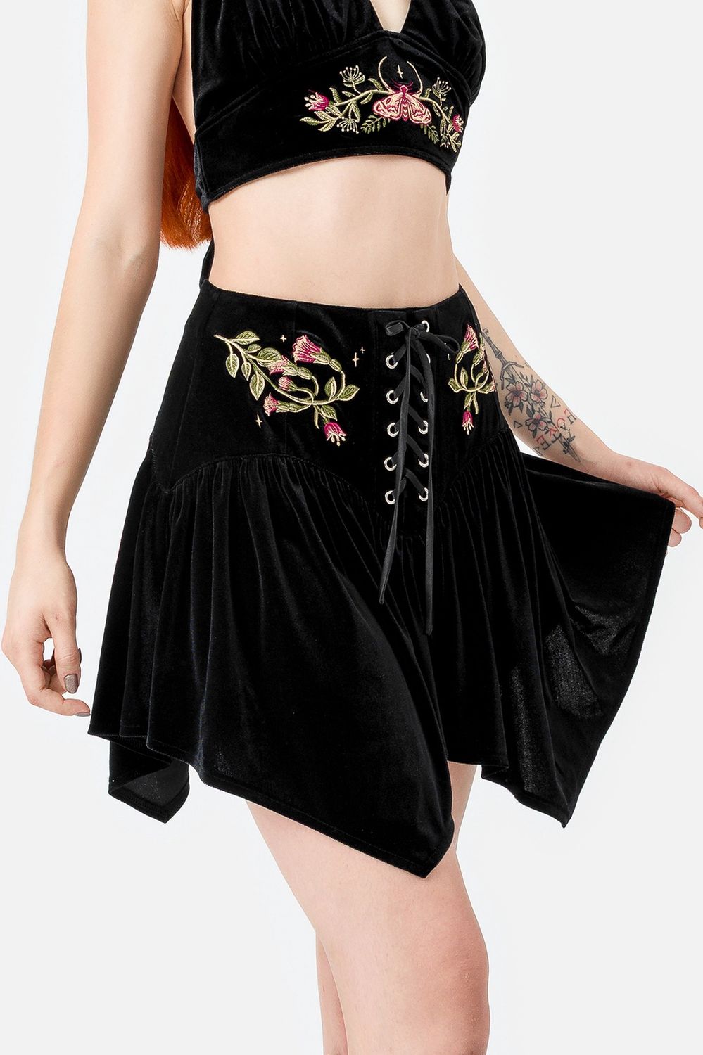 Dark Botany Skirt [PLUS]