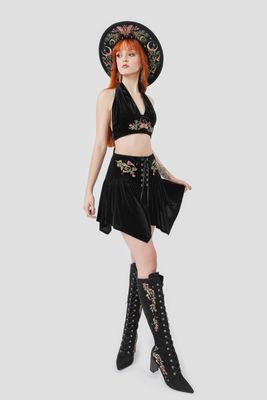 Dark Botany Skirt [PLUS]