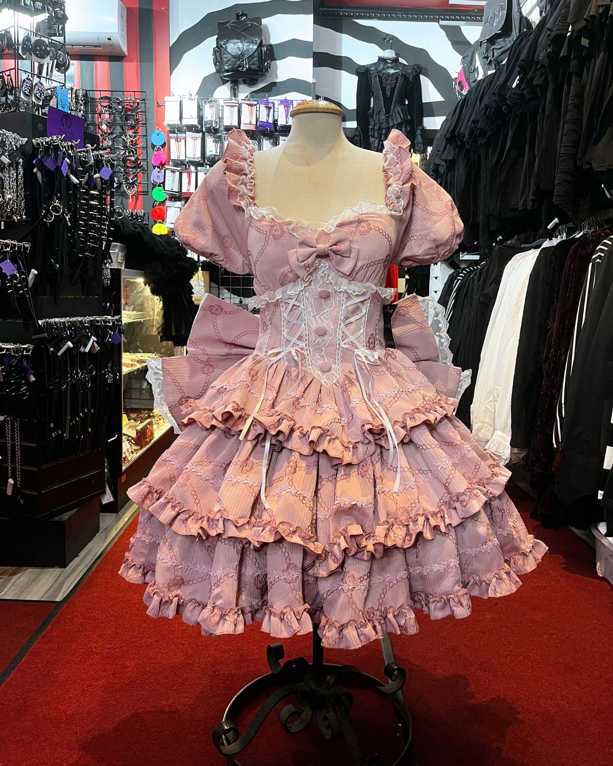 Robe Princess Bow Ruffle Sweet [BLGM-0051] [ROSE]