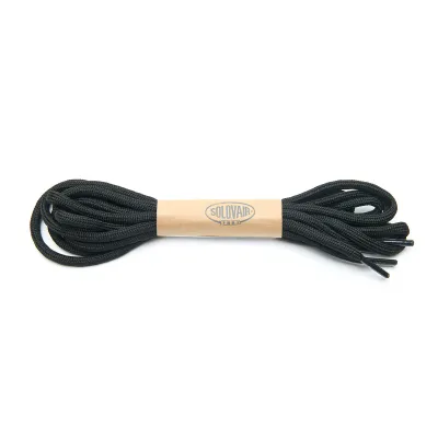 Black Polyester Round Laces 180 cm [Laces-PolRo-180cm-Blk]
