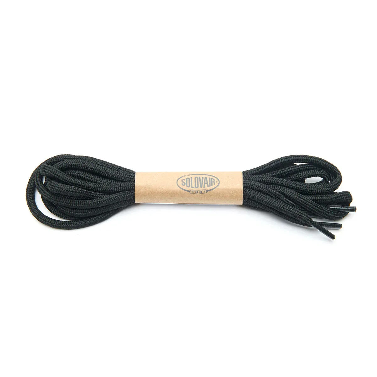 Black Polyester Round Laces 180 cm [Laces-PolRo-180cm-Blk]