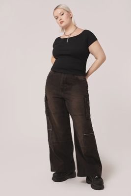 Brown Cameron Jeans [PLUS]