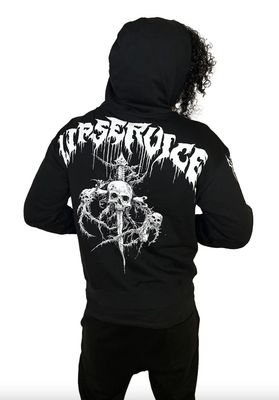 Lip Service Metal Dagger Zipper Hoodie [LS-236]