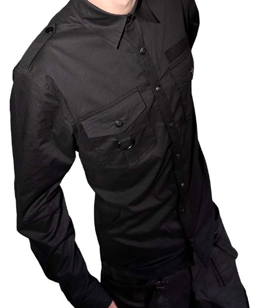 Black Ops Military Work Shirt [LS-218G]