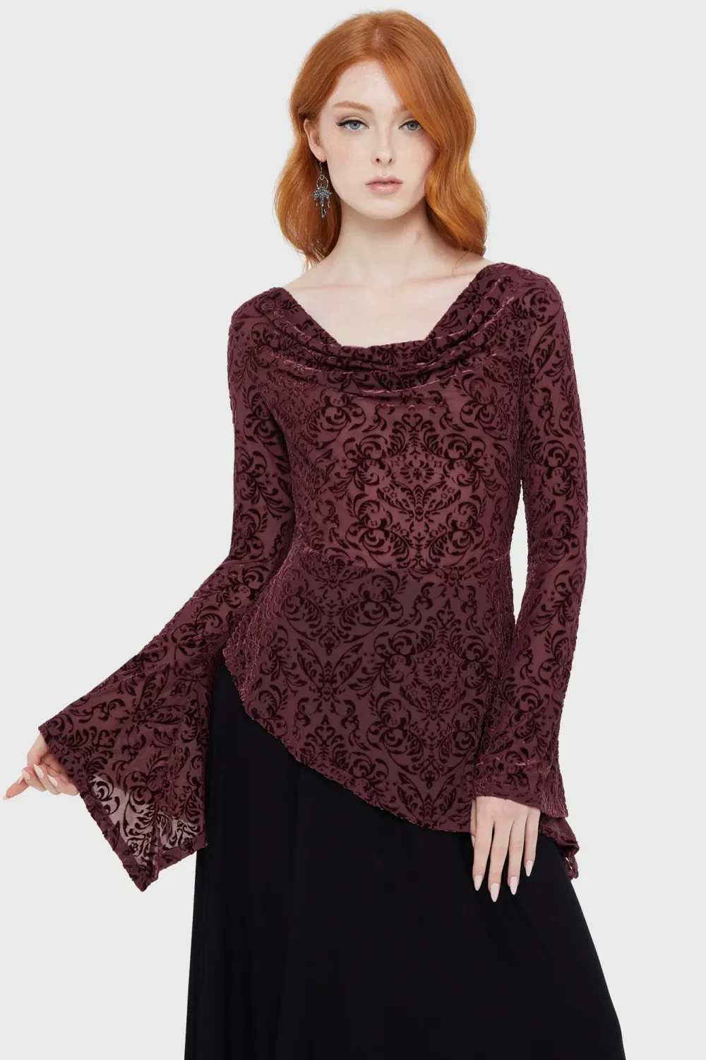 Whispering Oaks Shirt [BURGUNDY]