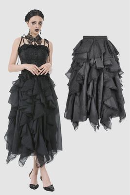 Long Skirt with Ruffles KW404