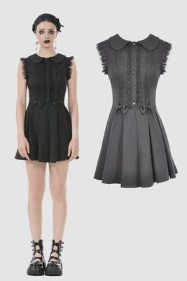 Sleeveless Dress with Pleated Skirt DW1112
