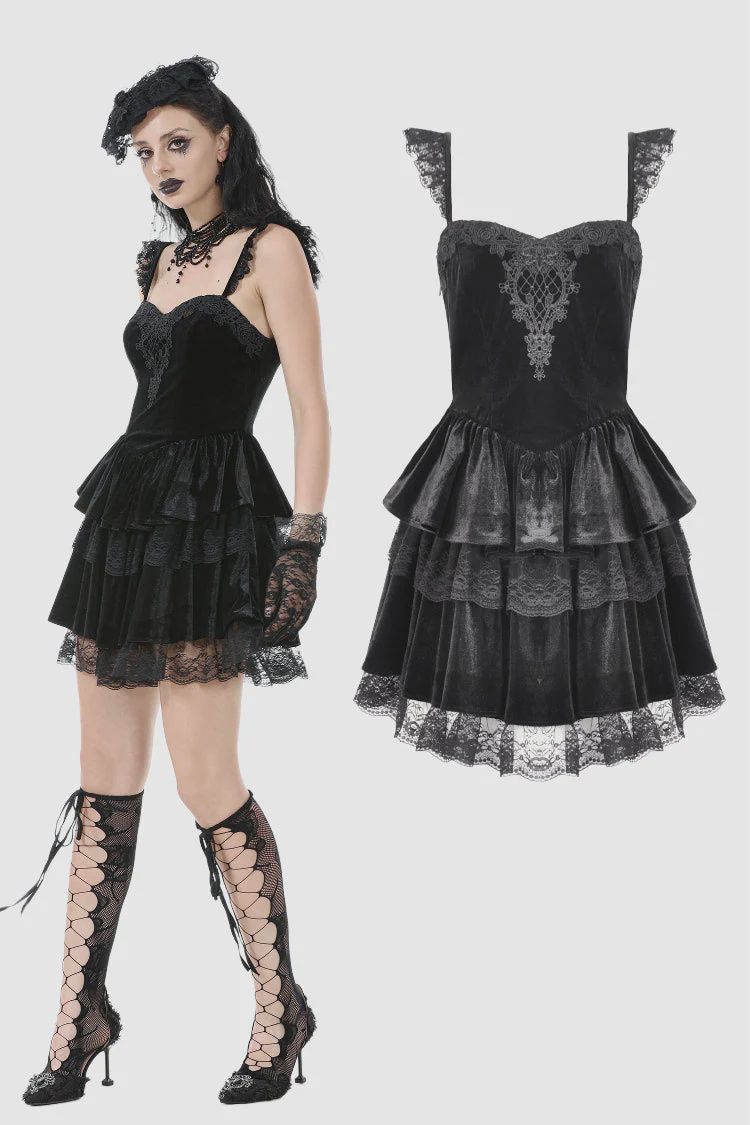 Midnight Velvet Dress DW1115