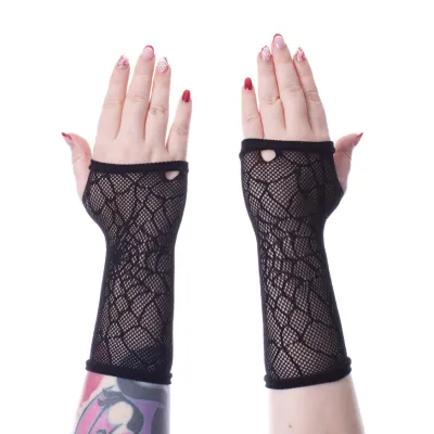 Web Mesh Long Gloves