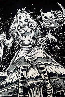 Alice Down The Rabbit Hole Women's T-Shirt [PLUS]