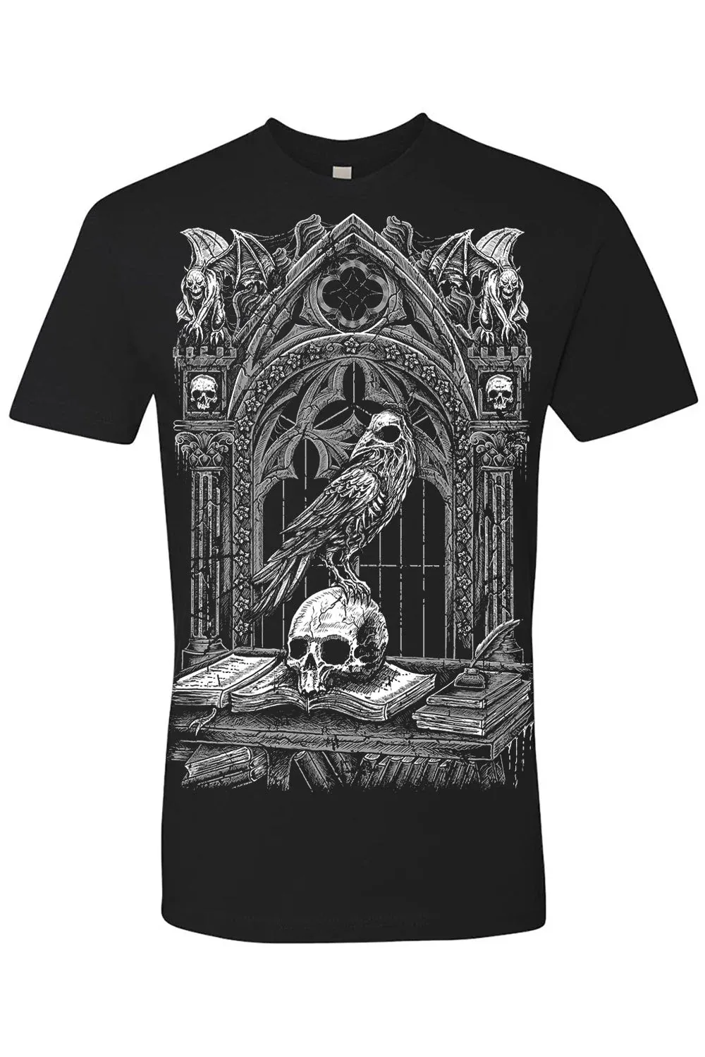 Quoth The Raven Men's T-Shirt [GRAY]