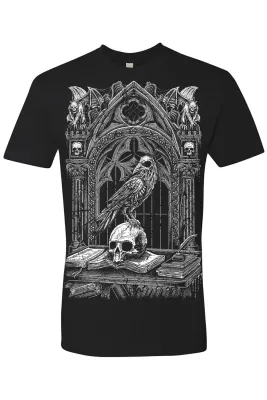 Quoth The Raven Men's T-Shirt [GRAY]