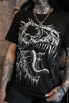 Extinction Dinosaur Bones Men's T-Shirt