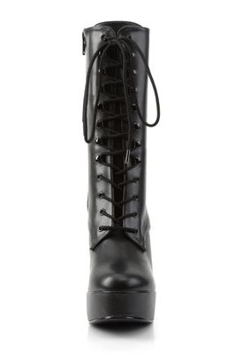 High-Heeled Platform Boots ELE-1020/B/PU