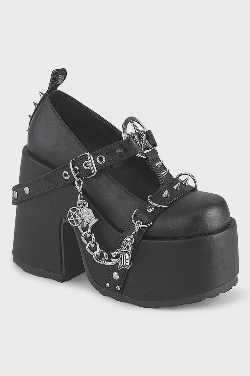 Heeled Platform Mary Jane Shoes CAM-33/BVL
