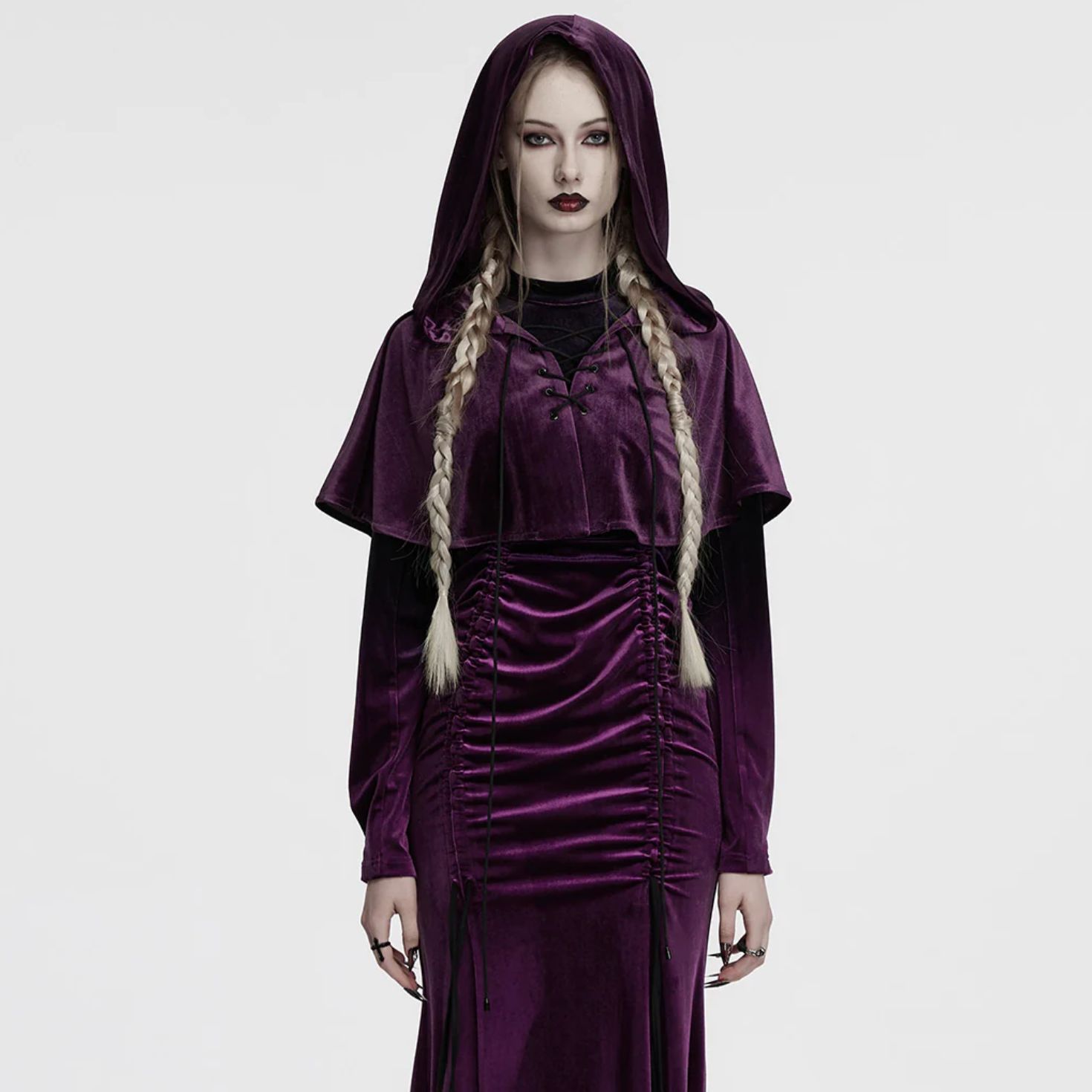 Pom-Poms Cape OPY-444 [PURPLE]