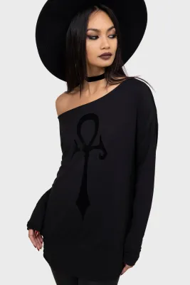 Satanic Omen Long Sleeve Top [PLUS]