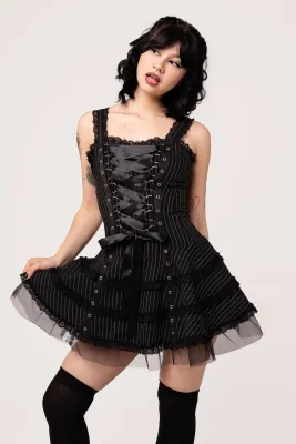 Harley Dress [PINSTRIPE]