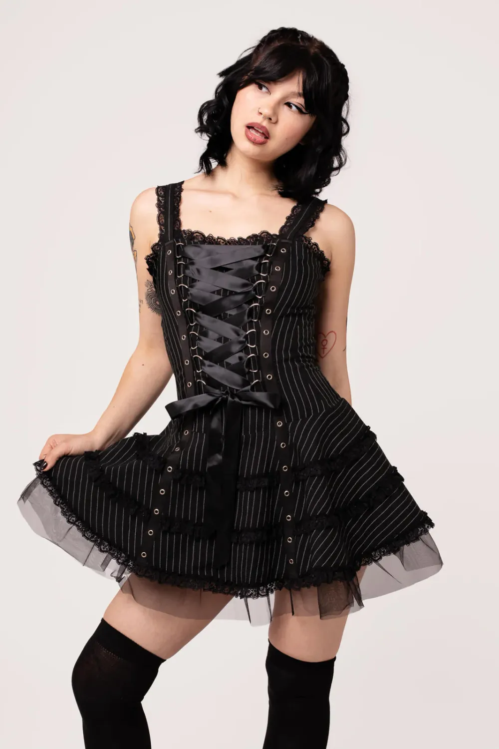 Harley Dress [PINSTRIPE]