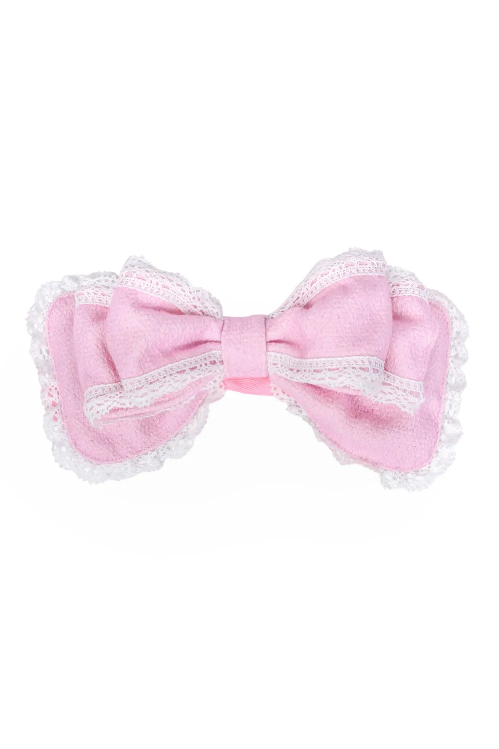 Charlotte Headbow [PINK / WHITE]