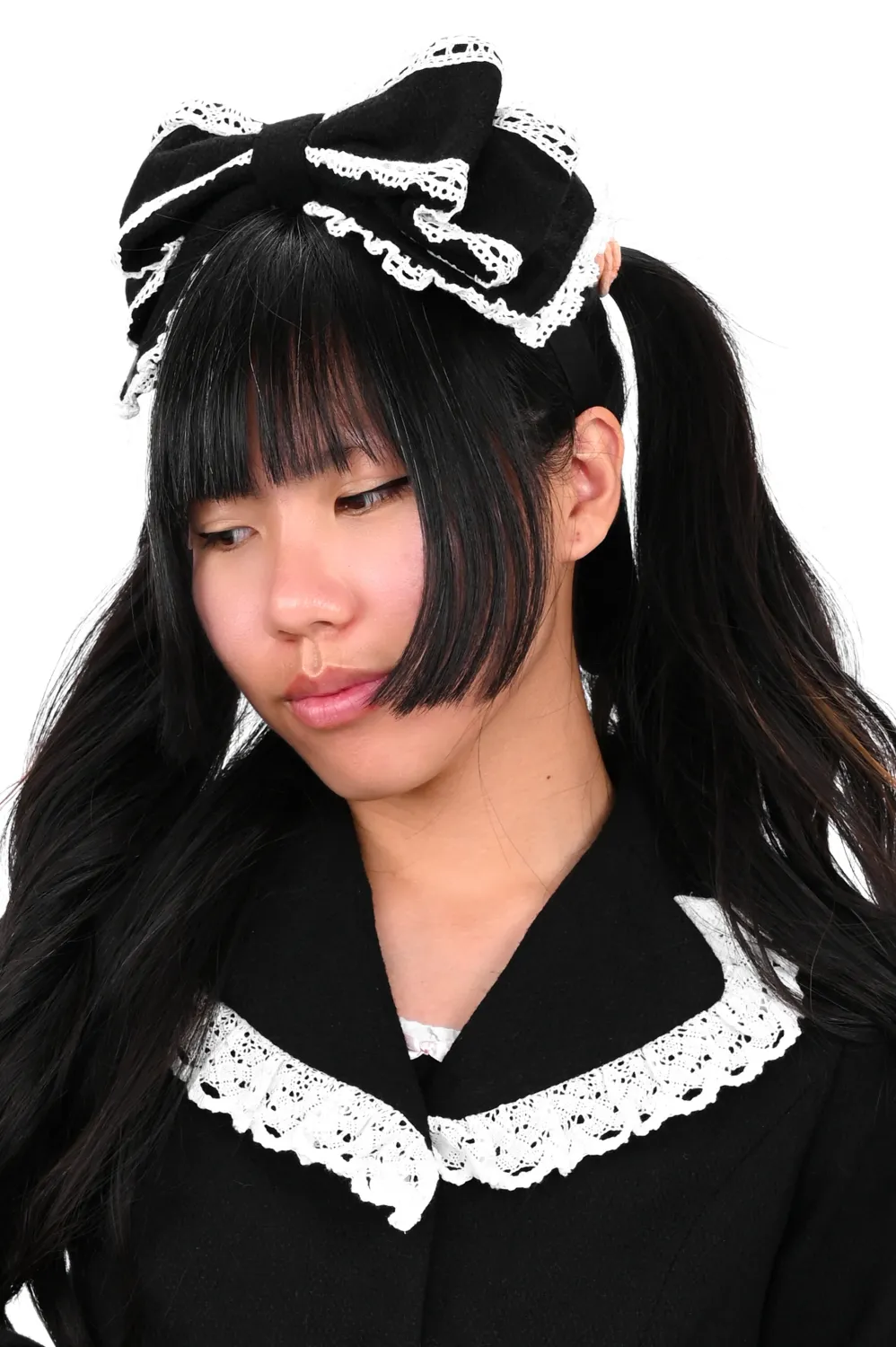 Charlotte Headbow [BLACK / WHITE]