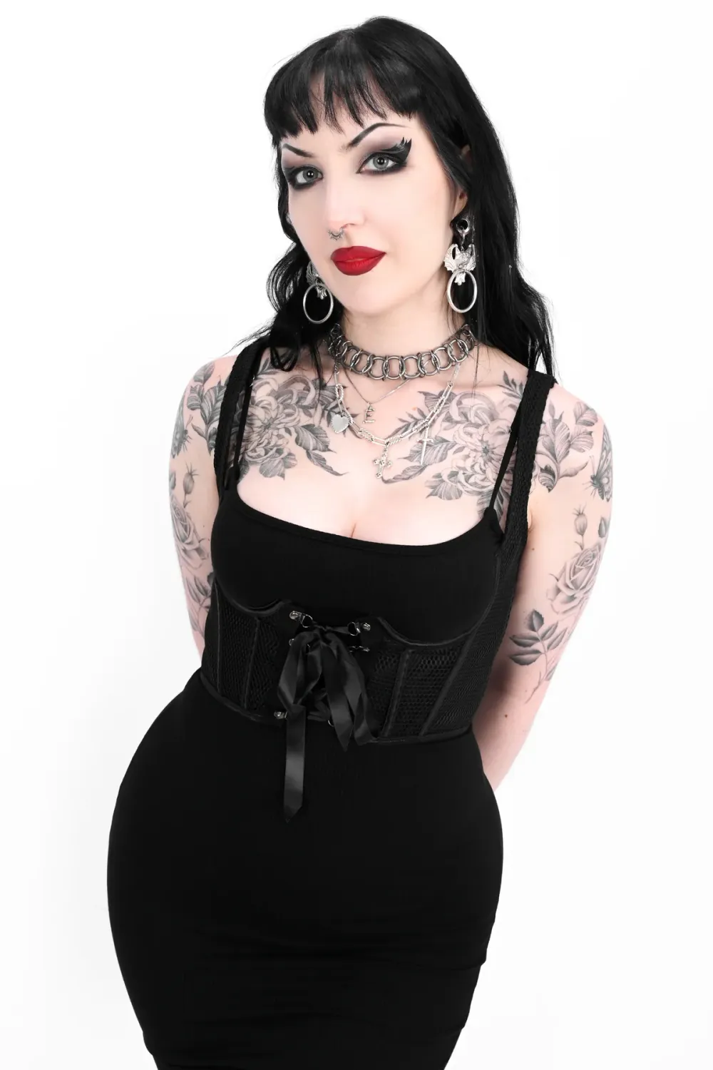 Underbust Fishnet Corset