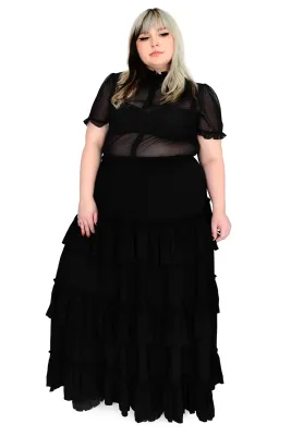 Leah Ruffle Skirt [PLUS]