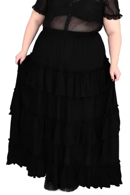 Leah Ruffle Skirt [PLUS]