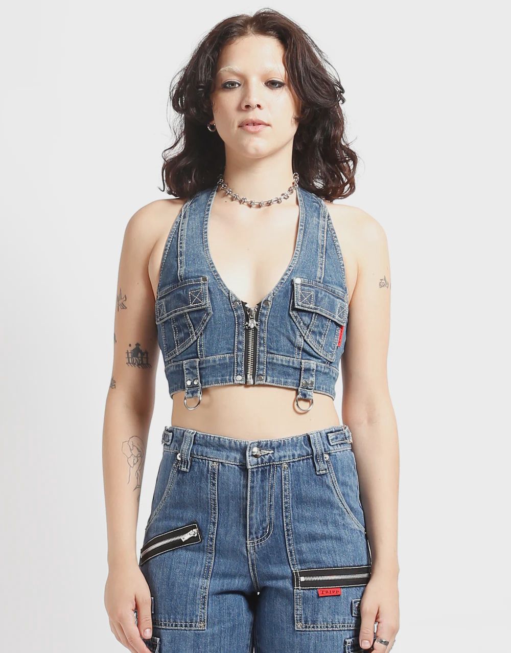 Power Denim Top [DS4965]