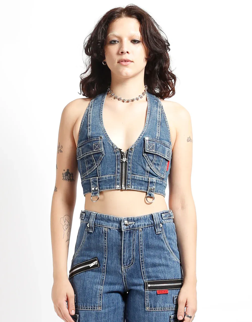 Power Denim Top [DS4965]