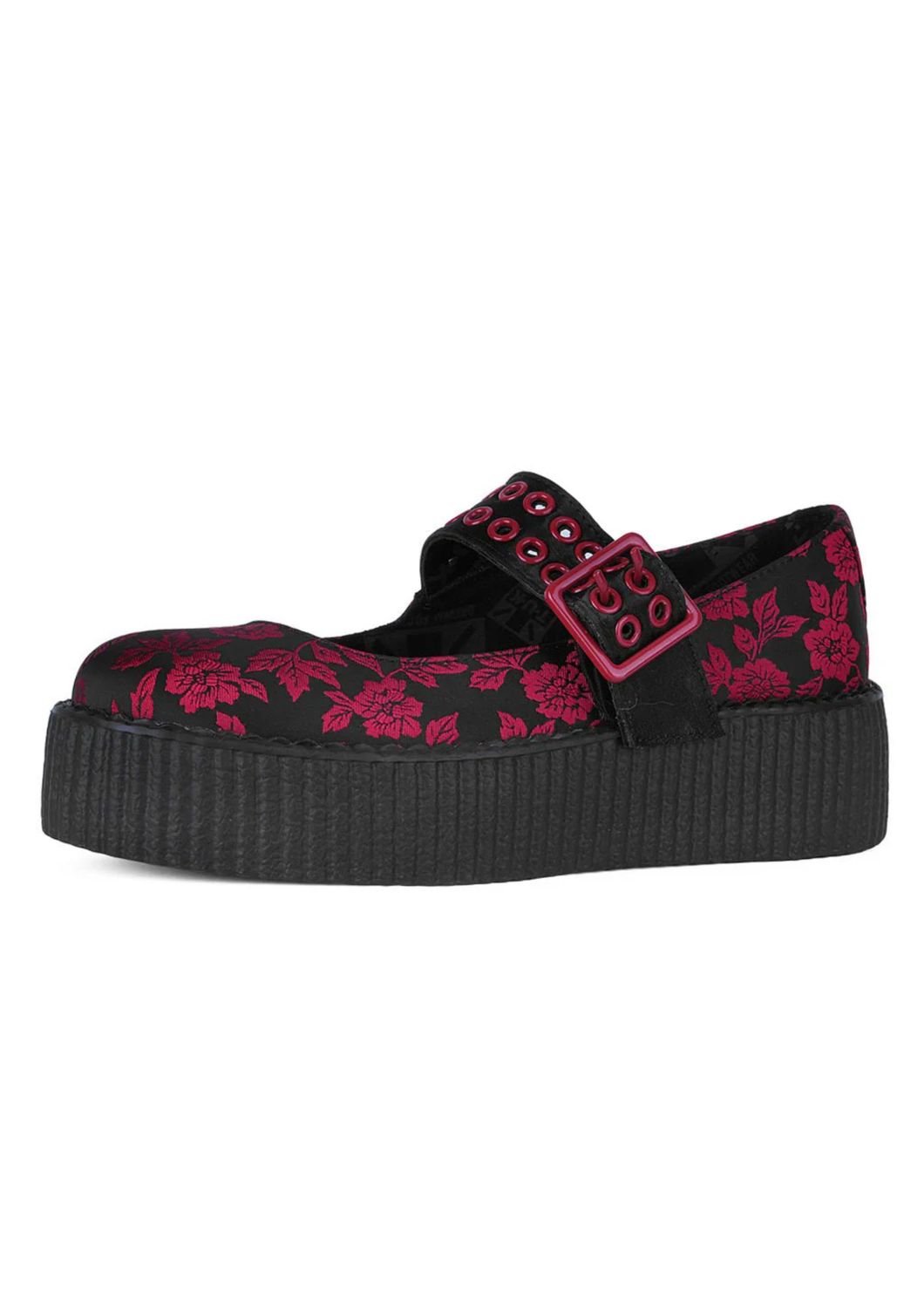 Silk Flower Mondo Mary Jane Shoes [V3407L]