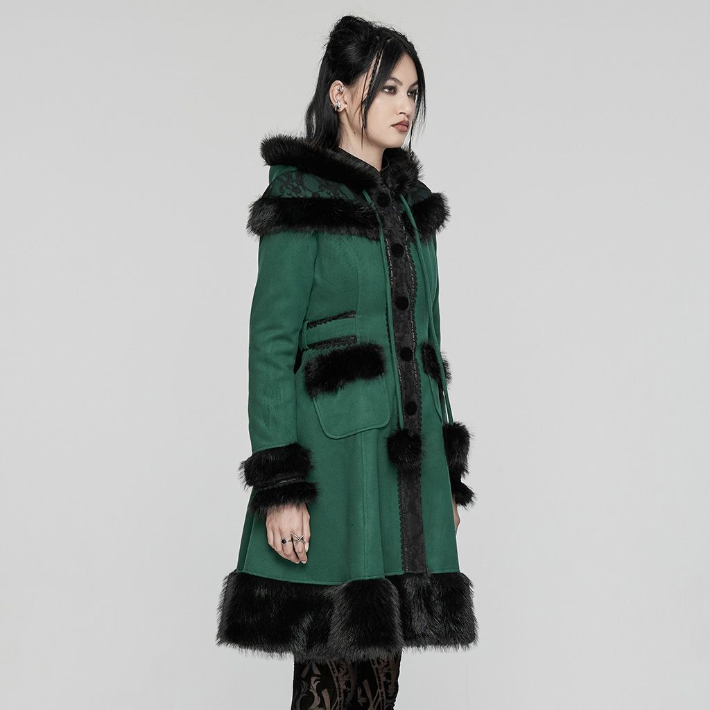 Manteau automne / hiver LY-045 [VERT] [PLUS]