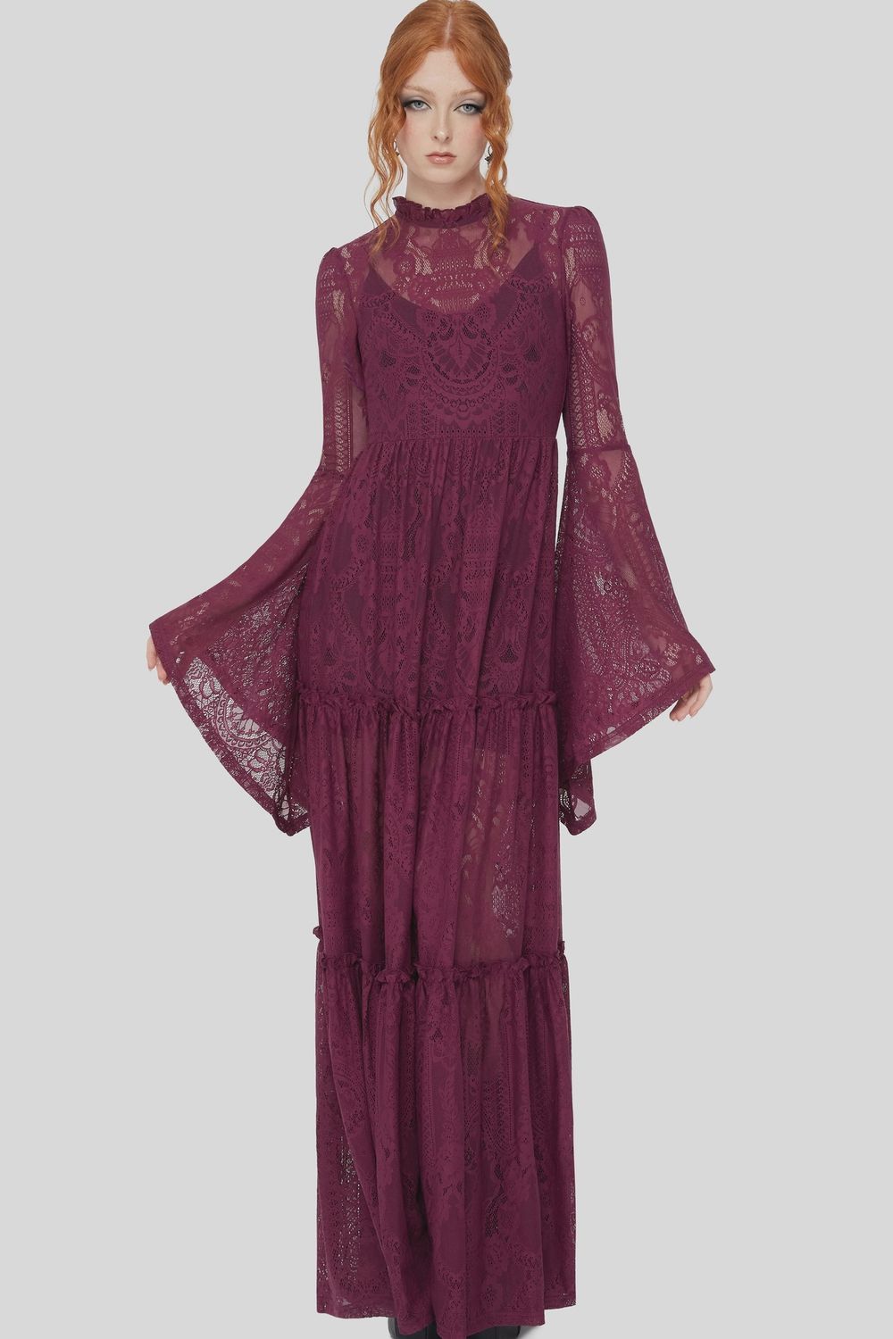 Hecate Lace Maxi Robe