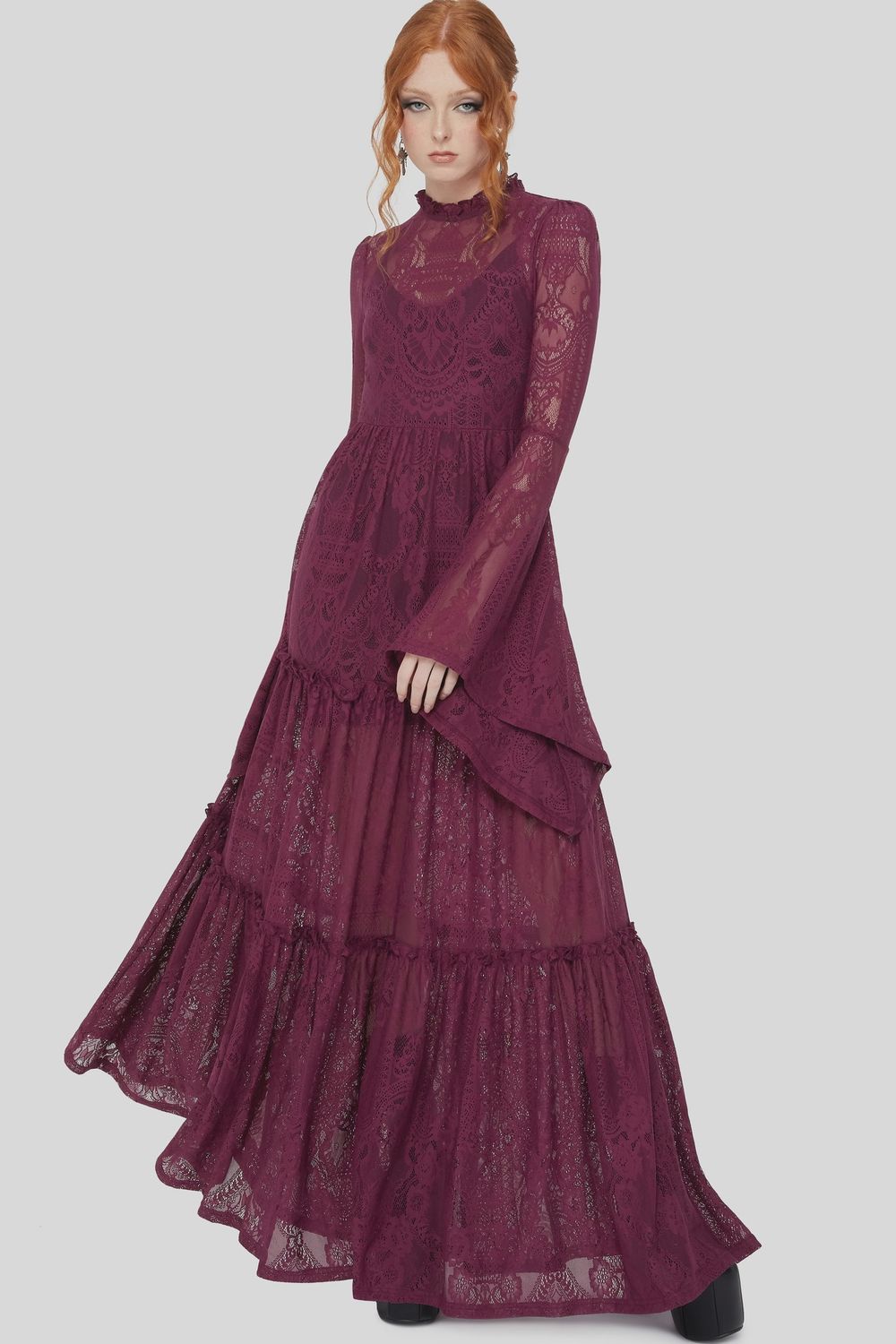 Hecate Lace Maxi Robe