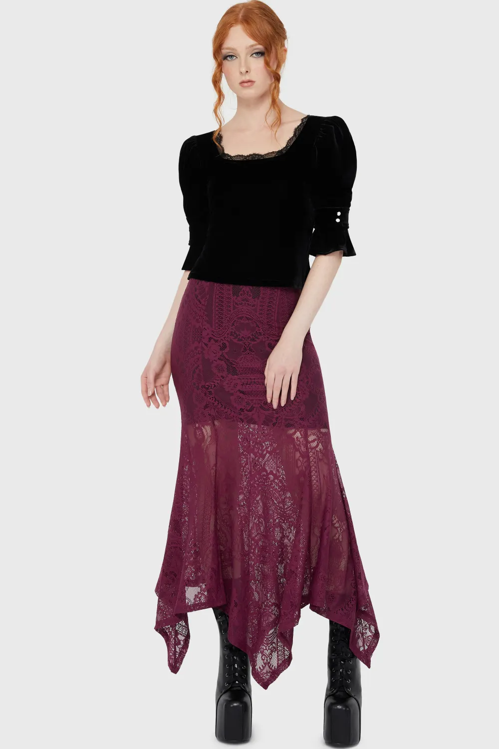 Belladonna Lace Maxi Skirt
