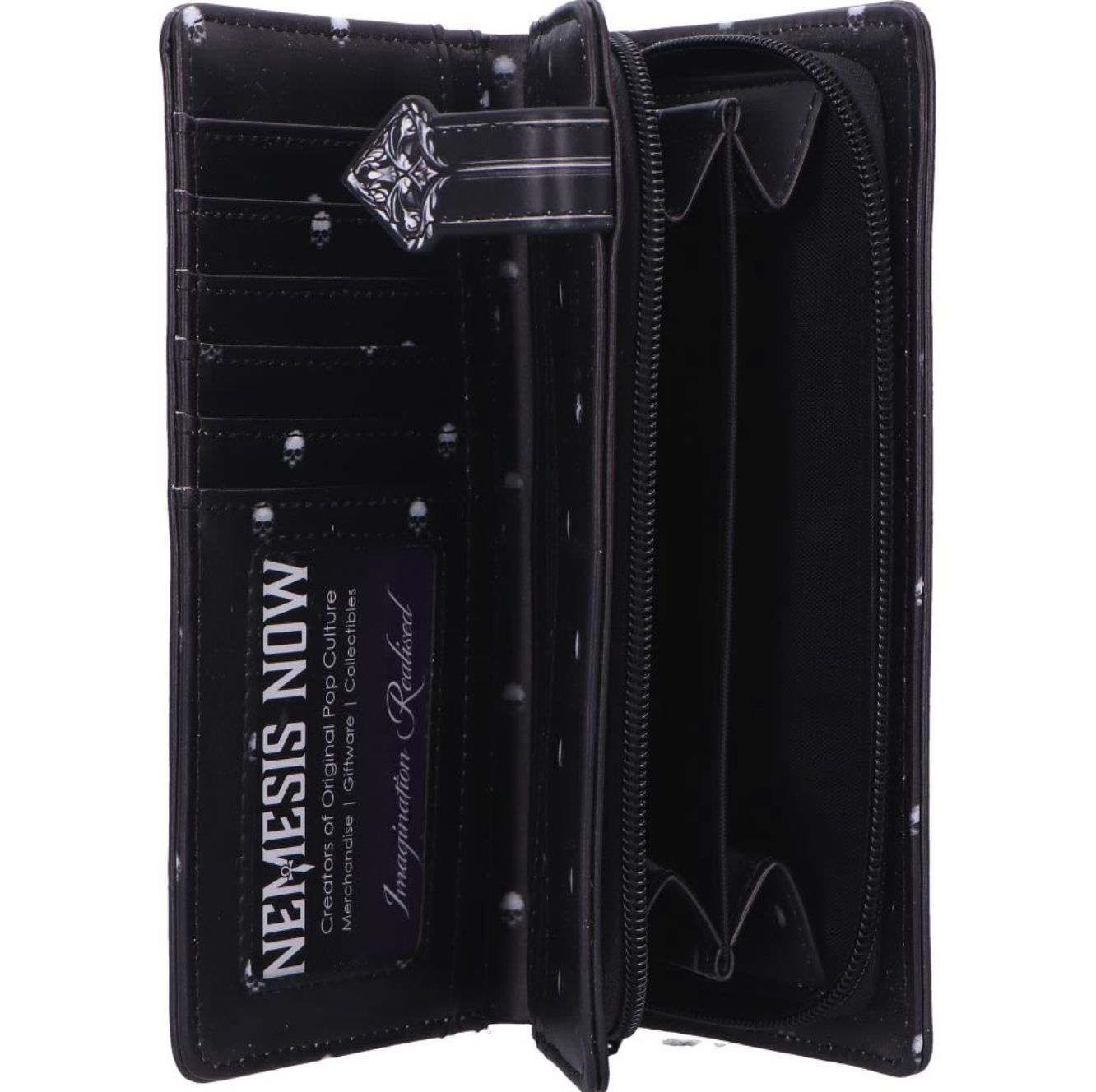 Baroque Skull Embossed Wallet [B7257C25]