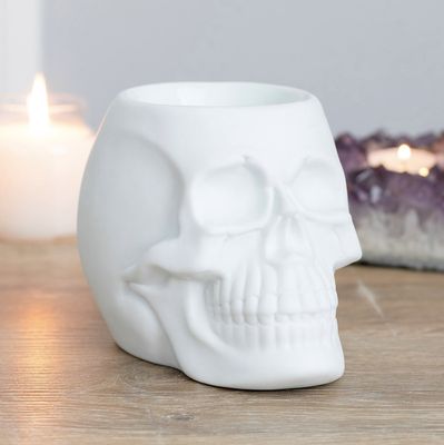White Skull Oil Burner [OB_46230]