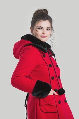 Sarah Jane Winter Coat [RED]